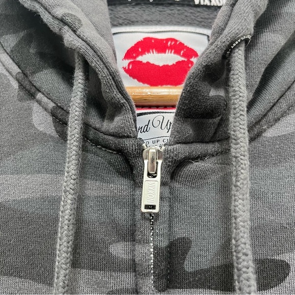 Vixxon by Dixxon Flannel Co. Women’s Camo Full Zip Jacket Hoodie Size 2X - Picture 2 of 9